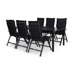 Matgrupp Comfort Garden Tunis Matgrupp Utomhus 205x90 med 6 Monaco Light Positionsstol m Dyna