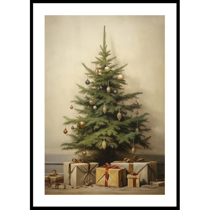 Poster Gallerix Christmas Tree And Gifts