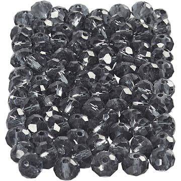 Facettpärlor Creativ Company Stl 3x4 mm Hålstorlek 0,8 mm 100 st/1 Förp