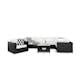 Loungegrupp Comfort Garden Bahamas 6-sits med Fåtölj och Bord 75x75