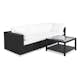 Loungegrupp Comfort Garden Bahamas 3-sits med Utebord 75x75 Utomhus