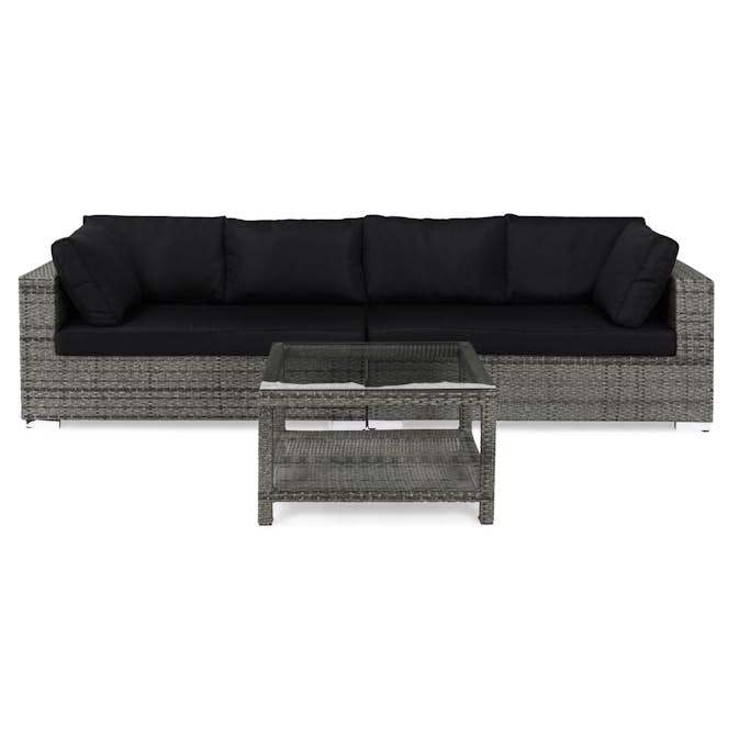 Loungegrupp Comfort Garden Bahamas 4-sits Rak med Bord 75x75 Utomhus