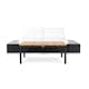Loungegrupp Comfort Garden Bahamas Soffa 2-sits med Utebord Svart/Teak Utomhus
