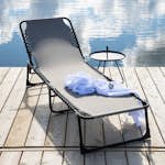 Solsäng Venture Home Majken Grå Stål/Textilene Utomhus