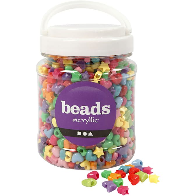 Figurmix Creativ Company Mixade Färger 10 mm Hålstl 3,5 mm 700 ml/1 Burk