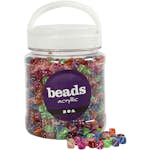 Tärningsmix Creativ Company Mixade Färger Stl 7x7 mm Hålstl 1,5 mm 700 ml/1 Burk