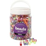 Bokstavspärlor Creativ Company Mixade Färger Stl 7x7x7 mm Hålstl 3 mm 700 ml/1 Burk