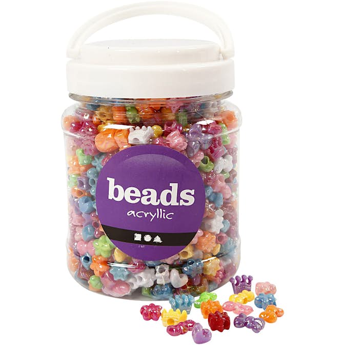 Figurmix Creativ Company Mixade Färger D10 mm Hålstl 3 mm 700 ml/1 Burk