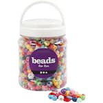 Plastpärlor Creativ Company Stl 6-20 mm Hålstl 1,5-6 mm 700 ml/1 Burk