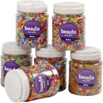 Pärlmix Creativ Company Mixade Färger Stl 7-10 mm Hålstl 2-4 mm 2400 g 6x700 ml/1 Förp