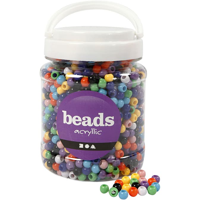 Kongomix Creativ Company Mixade Färger Dia. 8 mm Hålstl 4 mm 700 ml/1 Burk