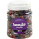 Plastpärlor Creativ Company Facetterade Mixade Färger Stl 10-12-16 mm Hålstl 1-2,5 mm 700 ml/1 Burk