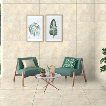 Klinker Netto Ceramika Rhodos Creama Polished 60x60 cm