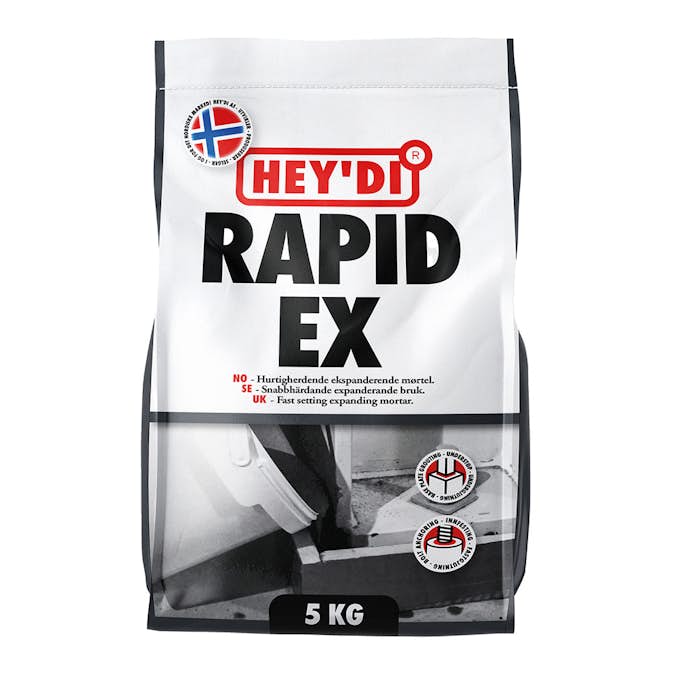 Expanderbetong Heydi Rapid Ex Grå 5 kg