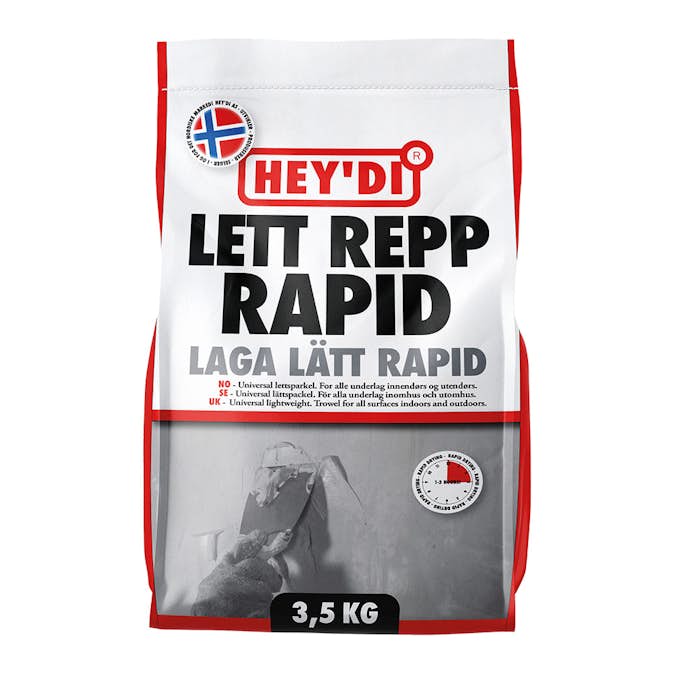 Spackel Heydi Laga Lätt Rapid 3,5 kg