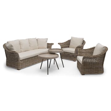 Utegrupp Hillerstorp Edsklinta med Leicester Trädgårdsbord