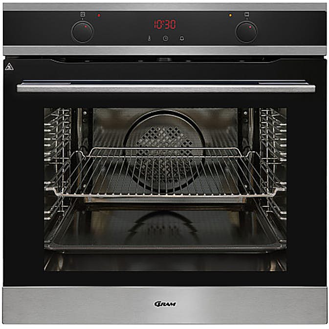 Inbyggnadsugn Gram IOP 18643-90 X Rostfri med Pyrolytisk Rengöring