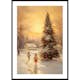 Poster Gallerix Winter Village Sunset