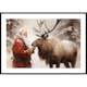 Poster Gallerix Santa And Reindeer