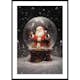 Poster Gallerix Santa Snow Globe