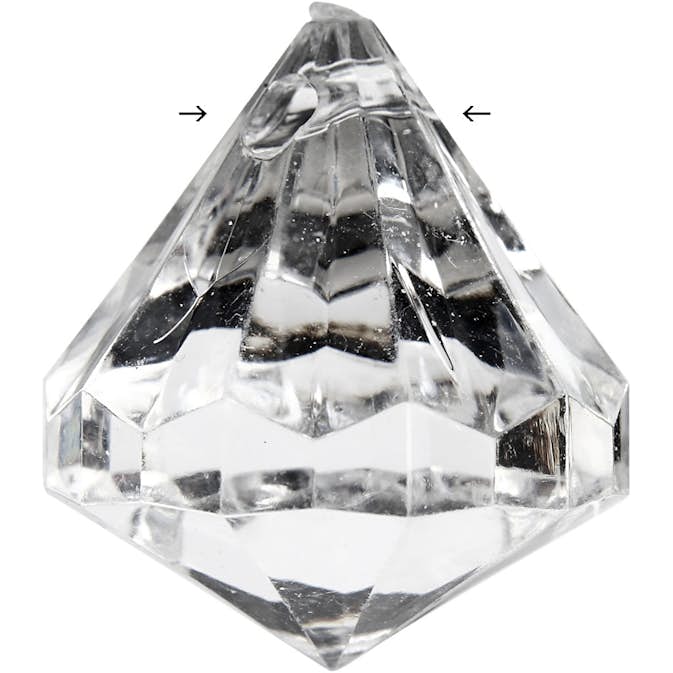 Prismor Creativ Company Blank Transparent Stl 27x30 mm Hålstl 2,5 mm 8 St/1 Förp