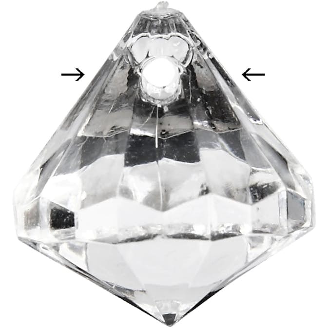 Prismor Creativ Company Blank Transparent Stl 17x16 mm Hålstl 1,2 mm 43 St/1 Förp