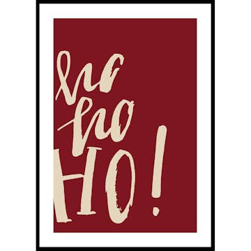 Poster Gallerix Ho Ho Ho R&W
