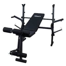 Bänkpress React med Skivstångställning
