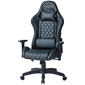 Gamingstol Kuura RGB Svart Justerbar med Inbyggda RGB-Lampor