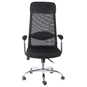 Kontorsstol Lykke Office Svart Stol i Meshtyg med Justerbar Höjd