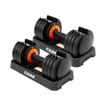 2 x hantlar Core 50 kg justerbar