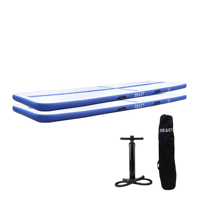 Gymnastikmatta React AirTrack Med Handpump 2-pack