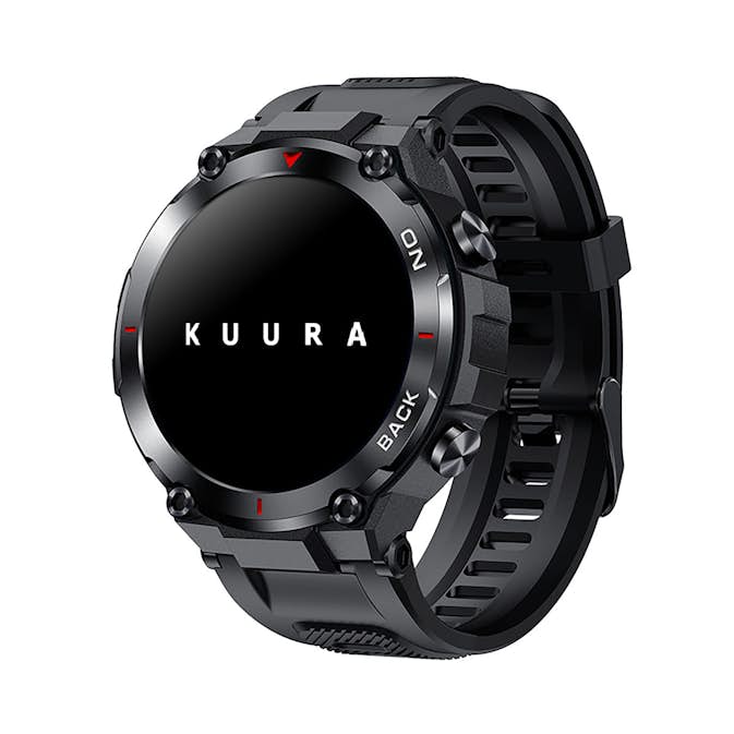 Smartwatch Kuura Sport S5 GPS V3 Svart Löparklocka med Pulsmätare