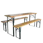 Fällbord Lykke Festival Träbord Utomhus Stål/Trä