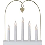 Adventsljusstake Star Trading Glossy Bow