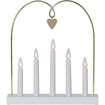 Adventsljusstake Star Trading Glossy Bow