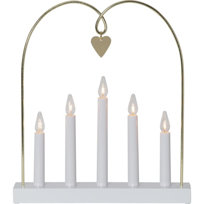 Adventsljusstake Star Trading Glossy Bow