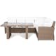 Loungegrupp Comfort Garden James Sand/Glas Utomhus