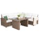 Loungegrupp Comfort Garden James Sand/Glas Utomhus