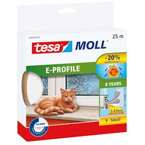 Tätningslist Fönster Tesa E-list Vit 25 m