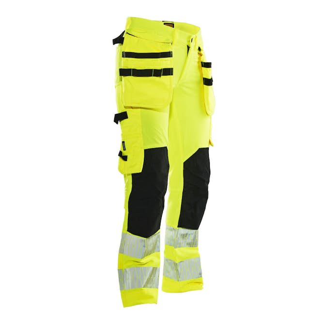 Hantverksbyxa Jobman Stretch Varsel Dam Gul/Svart