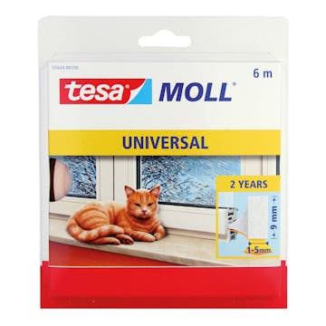 Dammtätningslist Tesa Vit 6 m