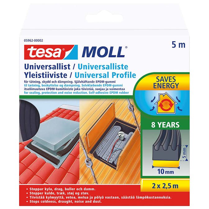 Universallist Tesa 5 m x 10 mm x 5 mm