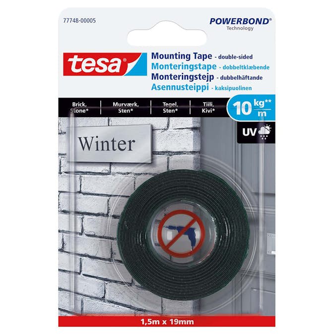 Monteringstejp Tesa Utomhus 1,5M x 19 mm