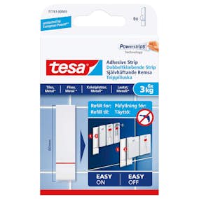Självhäftande Remsa Tesa Slät Yta 6 st 3 kg