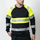 Sweatshirt Jobman Varsel Svart/Gul V