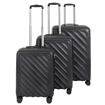 Resväska 3- set Cavalet Ystad S/M/L Med Fyra Dubbelhjul