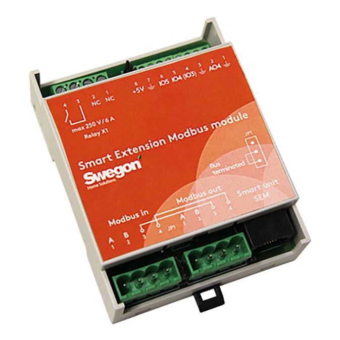 Modbus Swegon CASA Smart Aggregat Tillbehör Inomhusklimat