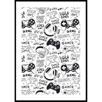 Poster Gallerix Gamer Level Up