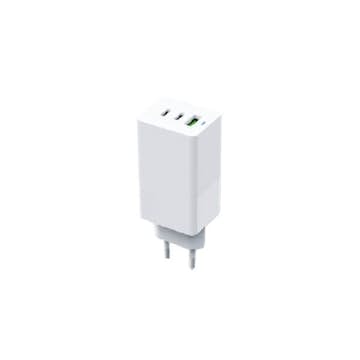 PD-reseladdare Gear Gan 220V 2Xusb-C + 1Xusb-A Pd 45W + 18W + 3A Vit